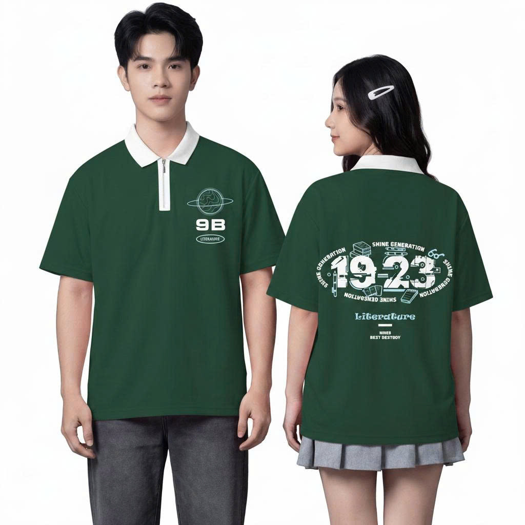 POLO ZIP XANH LÁ-0