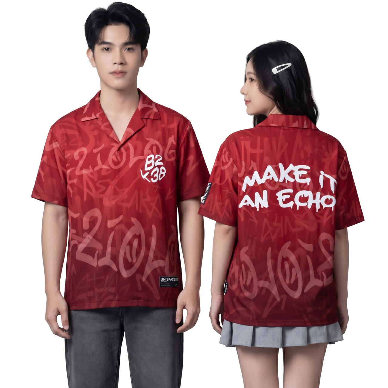 SƠ MI HOẠ TIẾT ĐỎ CHỮ TRẮNG-0