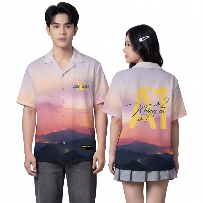 SƠ MI LOANG MÀU HỒNG - TÍM-1