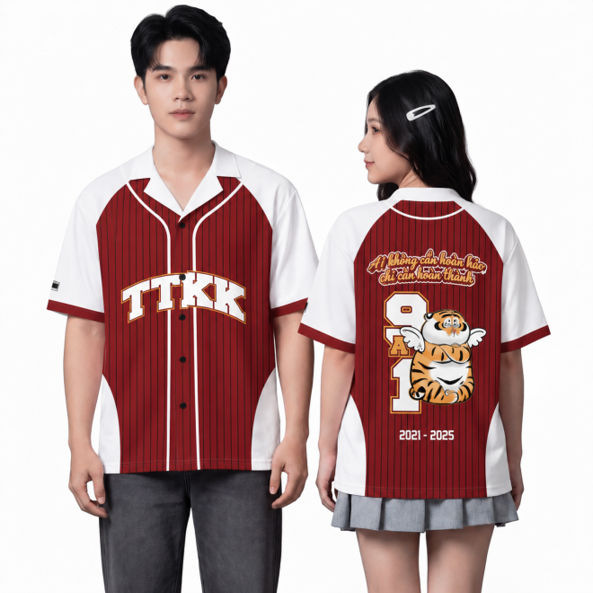 SƠ MI BÓNG CHÀY ĐỎ ĐÔ - TRẮNG-1