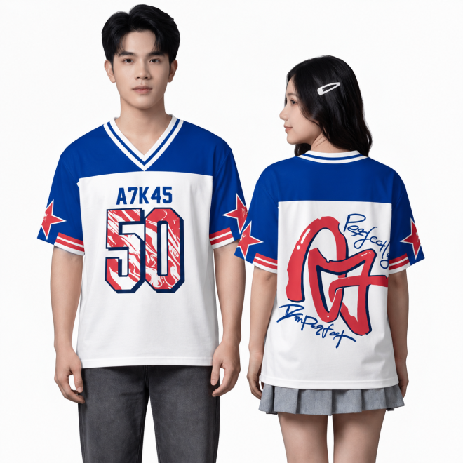 POLO CỔ TIM XANH BIỂN - TRẮNG - ĐỎ-1