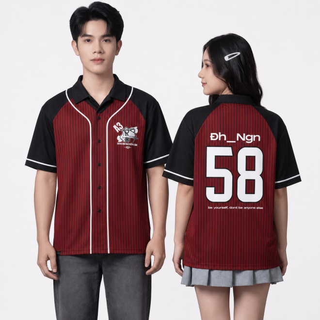 SƠ MI SỌC ĐỎ ĐÔ, ĐEN-1